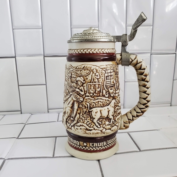 AVON Collector Beer Stein with Lid  Dated 1980  #1 - Picture 1 of 11